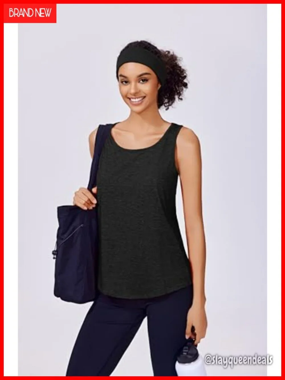 Racerback Workout Tank Top Loose Fit Quick Dry Athletic Gym Yoga Top